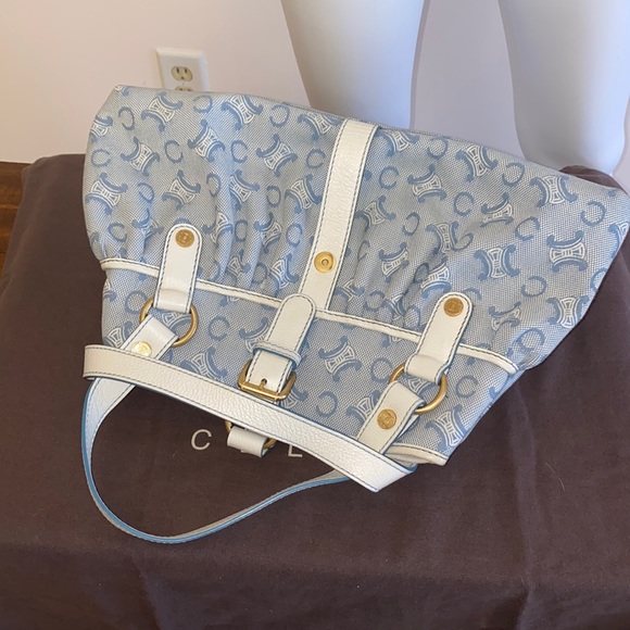 Authentic CELINE Bag Tote Denim Vintage EXCL.! - Picture 15 of 16
